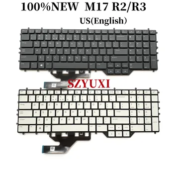 100% НОВАЯ клавиатура для ноутбука Dell Alienware M17 R2 M17 R3 на английском языке с RGB подсветкой H8FJC CRK5J NSK-QHABC NSK-QHBBC
