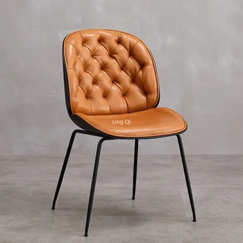 Уникальные эргономичные обеденные стулья Современные удобные минималистичные дизайнерские стулья для взрослых, ленивые украшения интерьера салона красоты