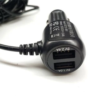 USB Зарядное устройство Кабель для зарядки Автомобильной электроники 1шт Черный Автомобильный адаптер постоянного тока 12 В, Устойчивый К Шлифовке Универсальный