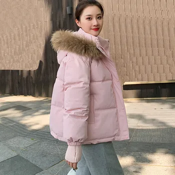 Пуховик женский зимой 2023 года, новое распущенное зимнее пальто с густыми волосами, женская зимняя куртка, женская 23130-Y