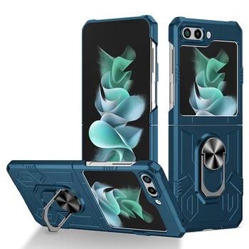 Для samsung flip5 Противоударная Подставка с Кольцевым Отверстием Чехол для Samsung Galaxy Z Flip 5 Flip5 5G Противоударные Аксессуары Для Телефонов