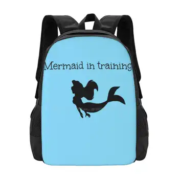 Русалка на тренировке, лидер продаж, модные сумки-рюкзаки The Little Mermaid Movies, Русалки, Ариэль, принцесса плавания