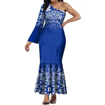 Женское платье 2023, полинезийское женское платье с рыбьим хвостом На заказ, Модный художественный рисунок на заказ, Высококачественное вечернее платье