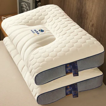 Латексная подушка Бытовая подушка из натурального каучука для шейного отдела позвоночника, помогающая заснуть