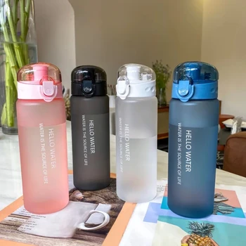 пластиковая бутылка для воды объемом 780 мл, Портативная спортивная чашка для чая и кофе, Кухонные инструменты, детская бутылка для воды для школы, Прозрачная