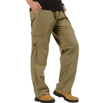 Боевые Военные тактические брюки Мужские Плюс Размер, большие карманы, армейские брюки-карго, повседневные хлопчатобумажные Прямые брюки, брюки XL-6XL
