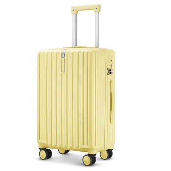 Новый модный чемодан 20-дюймовые Студенческие чемоданы На колесах Бесшумная Тележка для багажа Алюминиевая рама Пароль Молния Ручная кладь в багажнике