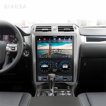 Автомобильный Мультимедийный плеер Tesla Screen Style Qualcomm Android 12 для Lexus GX GX400 GX460 2010-2019 Стерео Авторадио Carplay GPS