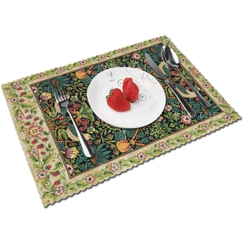 Высококлассные художественные цветы с садом William Morris, Клубничный похититель, украшение стола, салфетка