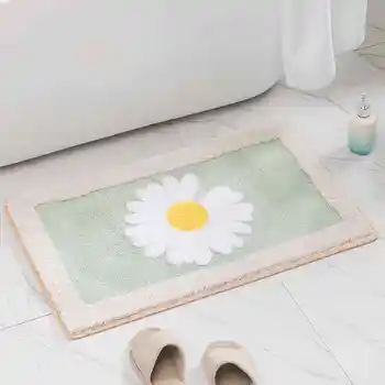 2023 Новый мультяшный коврик с маргариткой, противоскользящий коврик для ванной, впитывающий мультяшный коврик для ног в спальне