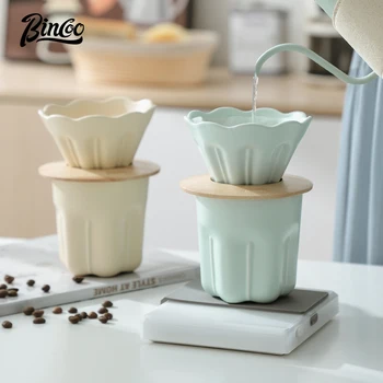Кофейный набор ручной заварки BINCOO Кофейная чашка с керамическим фильтром V01 Комбинированный набор для приготовления кофе