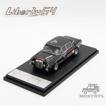 Liberty64 1:64 W109 300 SEL 6.8 Sonax # 3 черная литая модель автомобиля