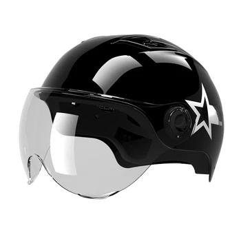 Электрический велосипедный / мотоциклетный шлем, всесезонный универсальный мужской и женский велосипедный шлем на батарейках
