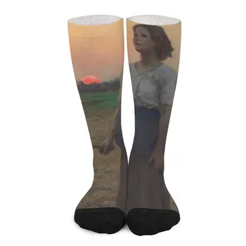 Жюль Бретон. Песня жаворонка, 1884. Носки женские, компрессионные носки мужские