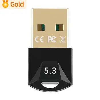 Беспроводной USB-адаптер 3 Мбит / с, подключи и играй для настольного ПК, беспроводная мышь, Bluetooth-совместимый аудиоприемник-передатчик 5.3.