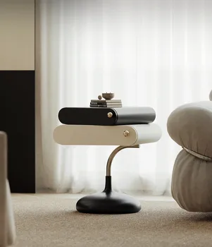 Итальянский минималистичный кремовый стиль современная минималистичная спальня небольшой шкаф для хранения дизайнерский диван приставной столик
