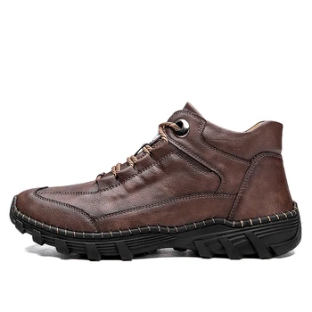 Роскошные Новые мужские защитные ботинки, защищающие от проколов, конструкция со стальным носком, Защитная обувь, Неразрушаемые рабочие ботинки
