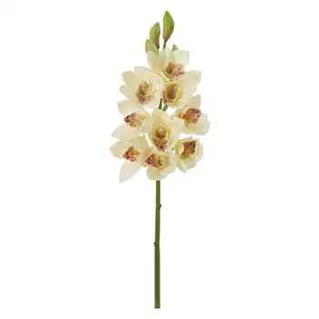 Искусственный цветок орхидеи цимбидиум (набор из 4 штук)