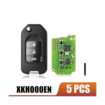 Xhorse XKHO00EN Универсальный проводной дистанционный брелок с 3 кнопками для Honda Type для VVDI Key Tool 5 шт./лот