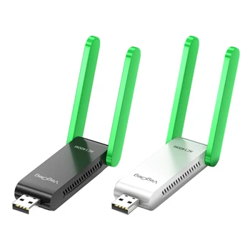 Двухдиапазонный Беспроводной USB-Адаптер 802.11a/b/g/n/ac 1400 Мбит/с Приемник Сетевой Карты 6 Гигабитный Беспроводной WiFi-Ключ для Настольного Планшета