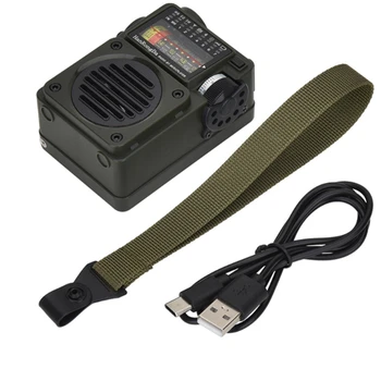 Портативное Музыкальное радио KDKA-700, Полнодиапазонный приемник FM/MW/ SW /WB, Сабвуфер, Динамик Bluetooth 5.0, TF-карта, Воспроизводящая Цифровое радио