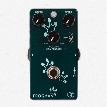 CKK Frogman Винтажная оптическая гитарная педаль эффектов Тремоло для бас-гитары с одноблочным эффектором