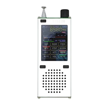 ATS120 Полнодиапазонное Hi-Fi Радио FM SSB SDR AM LSB USB LNA Высококачественное FM/AM Радио со Встроенной стержневой антенной и динамиком диаметром 820 мм