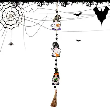 Украшения в виде летучей мыши на Хэллоуин, Деревянный Подвесной Гном-Призрак, Милые подвески в виде тыквы для праздничного подарка, Настенные украшения для потолков