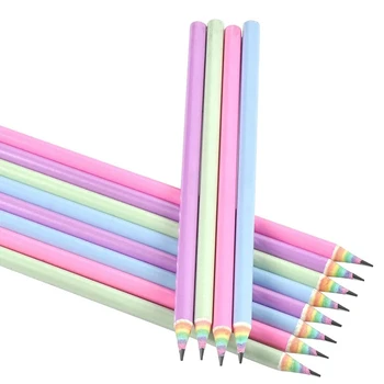 Экологически чистая бумага Rainbow из вторичного сырья без дерева и пластика, 2 карандаша HB для школьных и офисных принадлежностей, 12 штук в упаковке