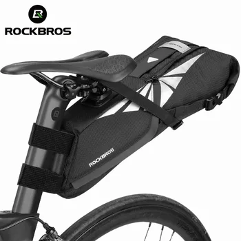 Rockbros Tail Bag Большой Емкости Водонепроницаемое Седло Подседельный Штырь Велосипедная Сумка MTB Складной Багажник Карман Задние Велосипедные Сумки C38