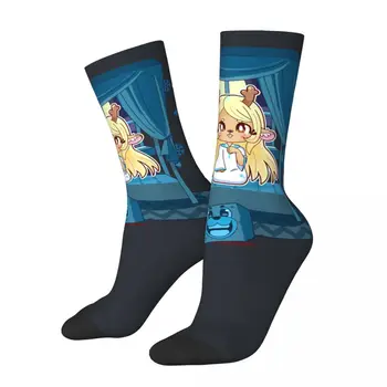Счастливые забавные мужские компрессионные носки Lost Girl в стиле ретро Harajuku Deltarune в стиле хип-хоп с рисунком Crew Crazy Sock Подарочный принт