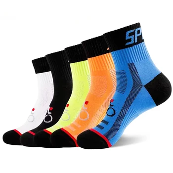 Высококачественные мужские носки, дышащие, быстросохнущие, для бега, от пота, спортивные носки для велоспорта, баскетбола на открытом воздухе, Sokken, 3 пары, подарки для мужчин