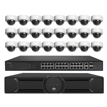 Loosafe 24ch 5MP POE Kit H.265 Security POE NVR Аудиозапись Купольной Системы Наружного видеонаблюдения Ip Camera Surveillance Set