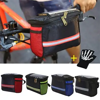 Велосипедная сумка на передний руль, сумка-органайзер для велосипедной рамы, водонепроницаемые сумки для телефонов MTB, многофункциональная портативная сумка через плечо
