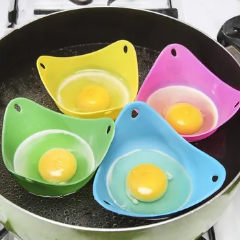 Бытовой Высокотемпературный Силиконовый Бойлер для яиц Теплая Креативная Яичная плита с Силикагелем, Пароварка для яиц, Держатель для яиц, Яйцо Разного Цвета