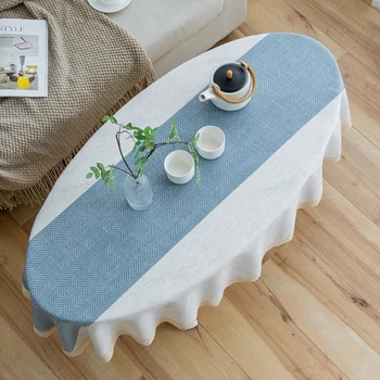 Новая скатерть для чайного стола 2022 года, овальная скатерть для чайного стола с утиным яйцом
