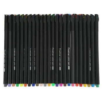 Набор из 24 цветных ручек Fineliner Глянцевая краска Fineliner Color Pen 0,4 мм для рисования по эскизу
