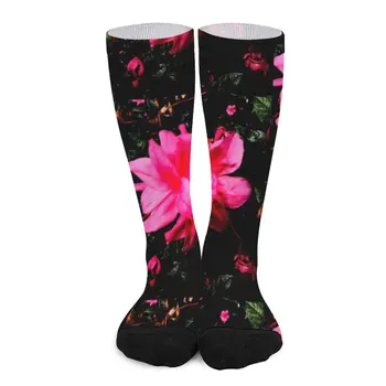 ярко-розовые носки для бега, мужские носки, эстетические новинки