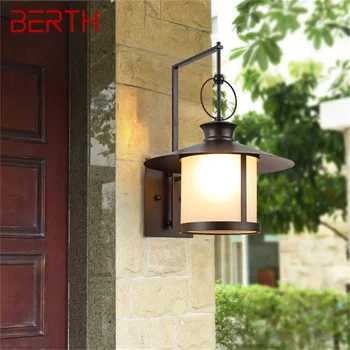 · Уличный настенный светильник BERTH, классические ретро-бра, Водонепроницаемая домашняя светодиодная лампа IP65 для виллы на крыльце