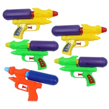 Детские мини-водяные пистолеты, игрушка для ванны, водяные пистолеты, игрушка для бассейна на открытом воздухе, 5ШТ X90C