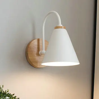 Современный настенный светильник-бра для туалетного столика в ванной Комнате Скандинавский абажур для настенного монтажа в помещении для кухни гостиной Мастерской Кафе