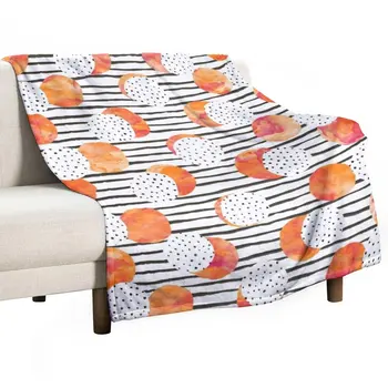 Новое фруктово-оранжевое покрывало, термоодеяла для путешествий, пушистое одеяло, покрывало для дивана