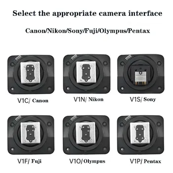 Для Godox V1 Обновление вспышки металлическая версия базовый горячий башмак аксессуары V1S V1C V1N V1F V1O Для камеры Sony Canon Fuji Nikon Olympus